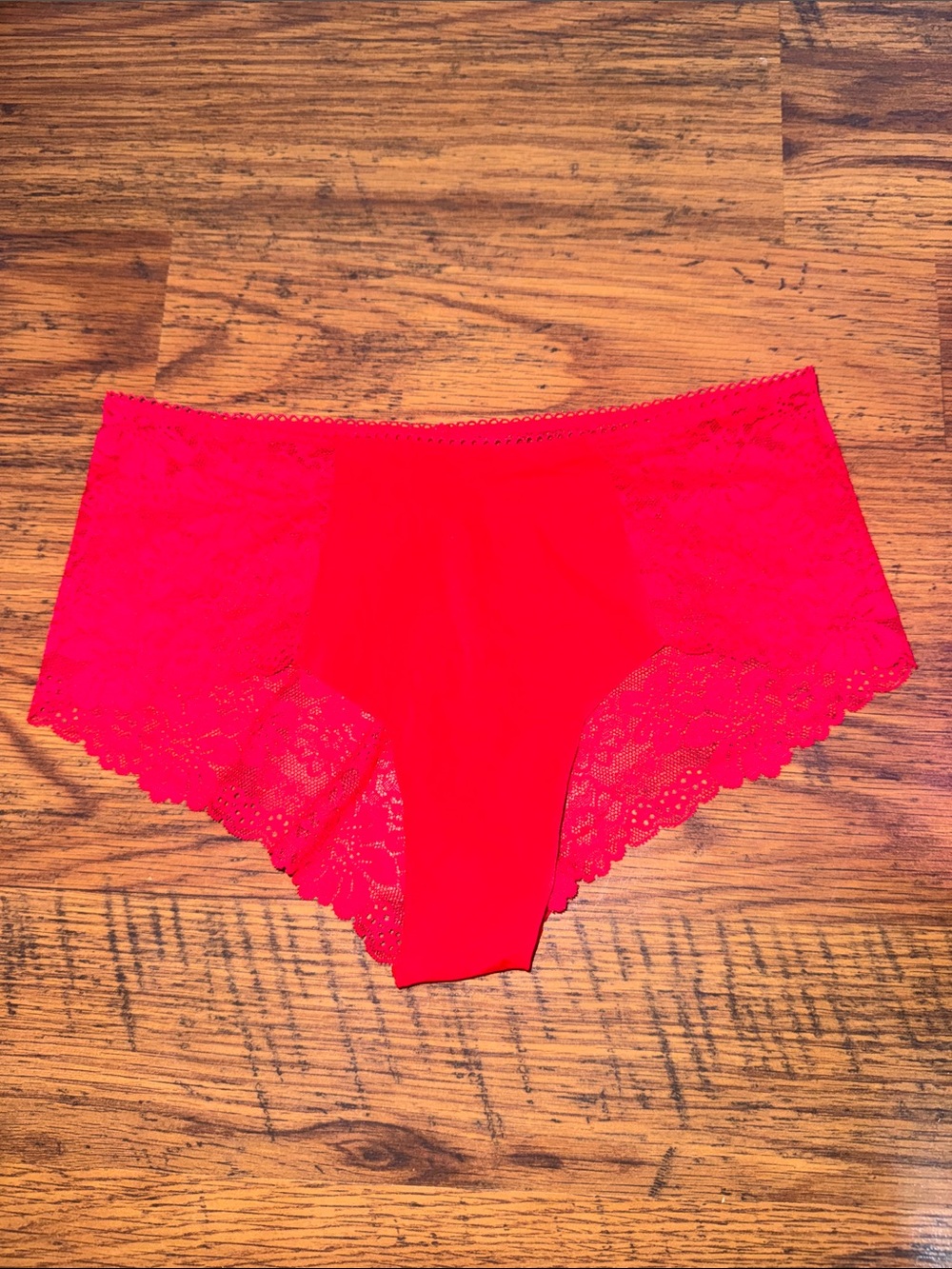 PINK by Victoria’s Secret Red Lace Boyshorts 29.T